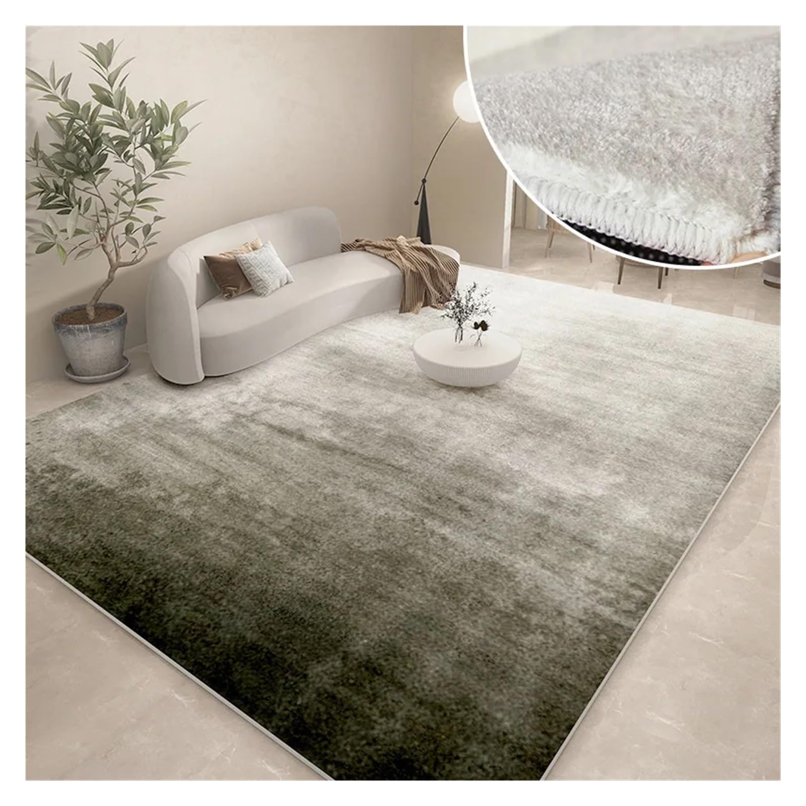 Tapis de sol épais isolant pour réchauffer un grand salon moderne