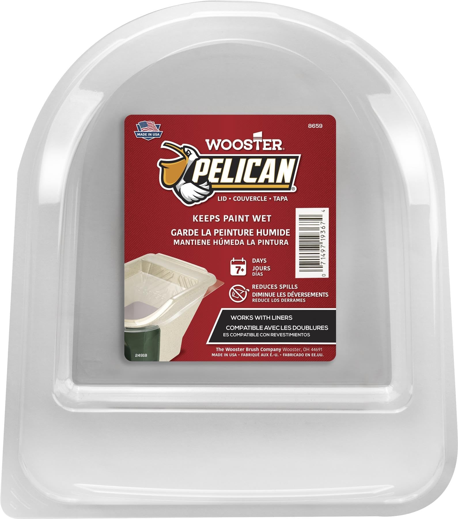 WoosterPelican Pail LID, 8" x 9.25"