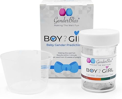 GenderBliss® Kit de prueba de predicción de género - Prueba casera de revelación de género temprano para niños o niñas - Seguro no invasivo para