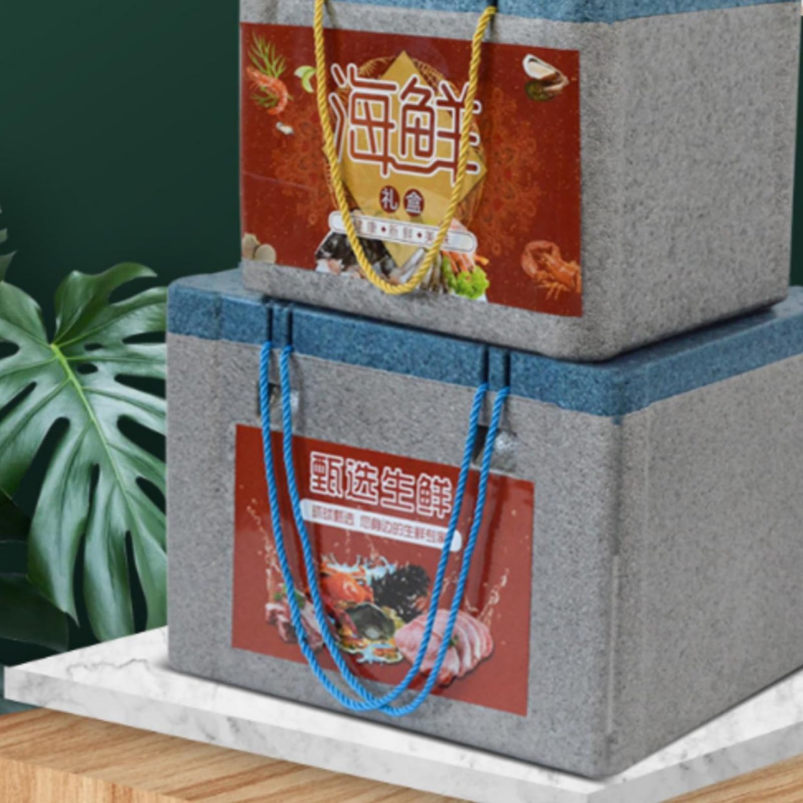 Boîte Isotherme avec Couvercle Pratique, Gris, 15 L, Modèle Renforcé