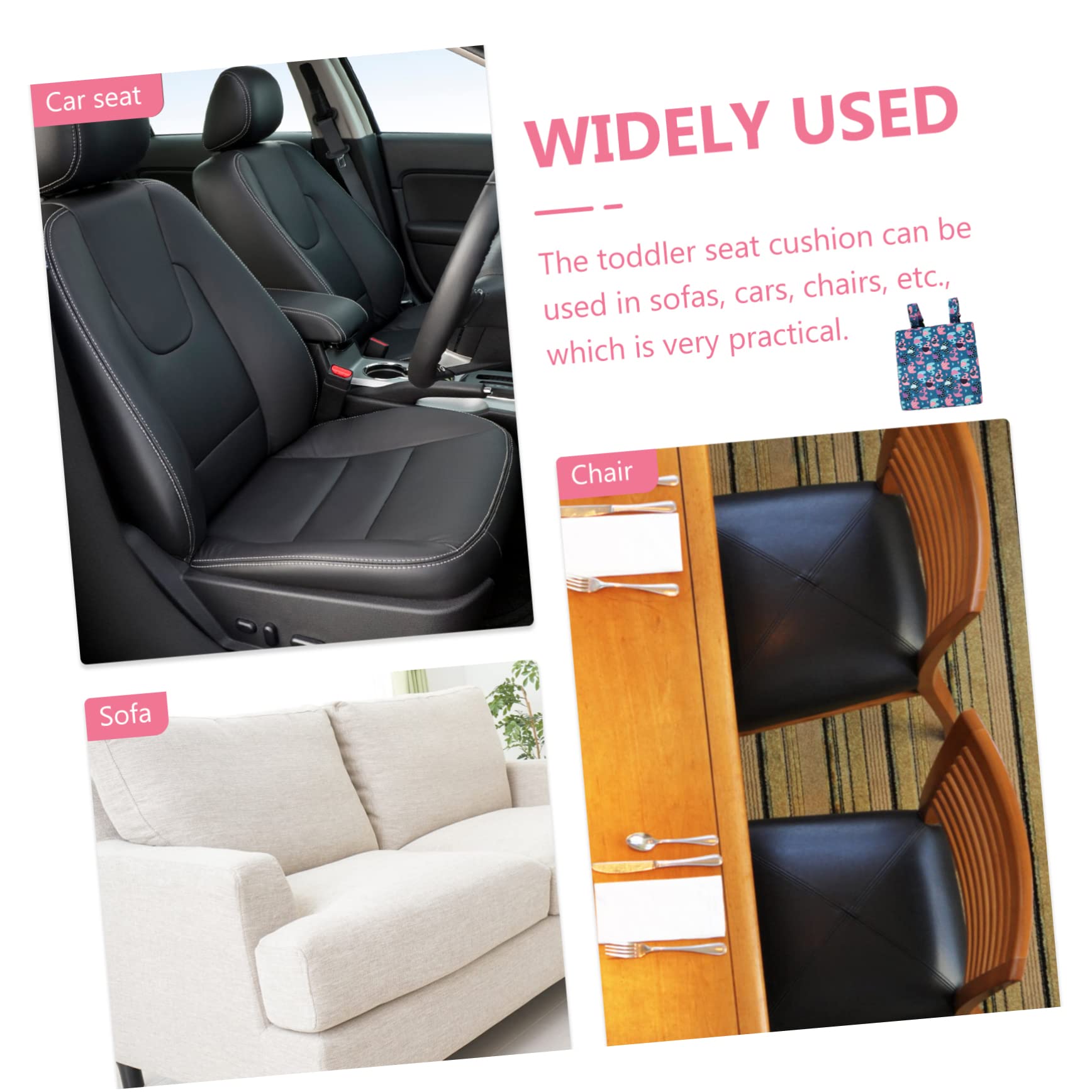 ABOOFAN Rehausseur De Chaise De Salle À Manger pour Enfants Siège Releveur pour Garçons Et Filles Coussin Rehausseur Élégant Et Confortable