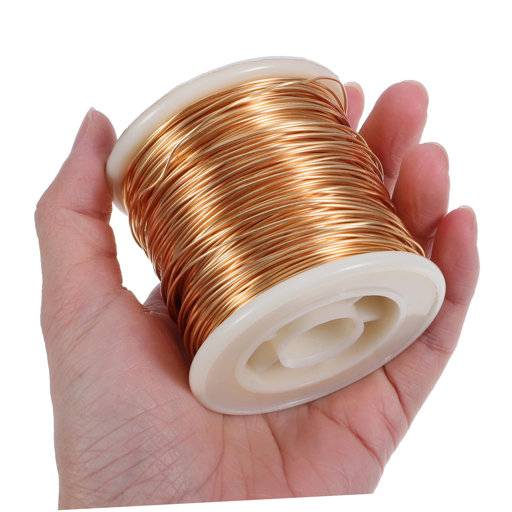 Filo di Rame Color Oro per Creazione Gioielli, Grande Bobina | Accessori per Capelli e Intreccio di Fili, Materiale Termoretraibile Incluso