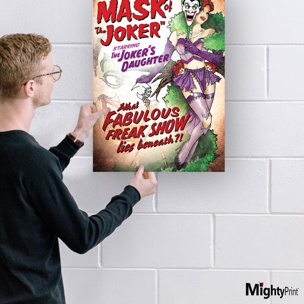 MIGHTYPRINT DC Comics - Bombshell  - Justice League - Durable 17” x 24 Wall Art – NOT Made of Paper – Officially Licensed Collectible MP17240232: Bombshell Joker's Daughter
