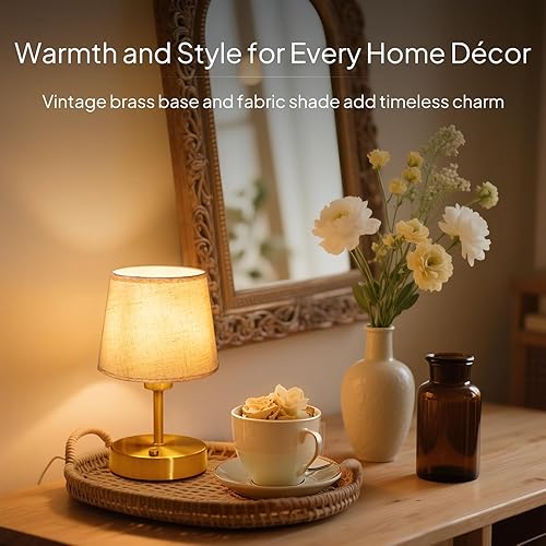 Miniatura 7 de Lámpara de mesa inalámb recargable EppieBasic carga rápida, luz cálida de 2700 K de Larga duración, lámpara Vintage Negra para sala de Estar y