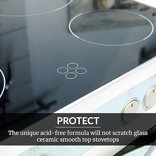 Miniatura 4 de HOPE'S Crema de limpieza para estufas, de acción rápida, sin enjuague, para estufas de vidrio, pule y elimina las manchas quemadas fácilmente en