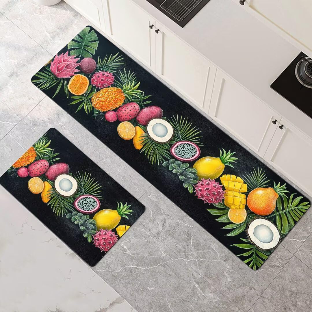 Alfombra cocina antideslizante de 2 piezas, tapete absorbente y lavable 90x140 y 90x270cm