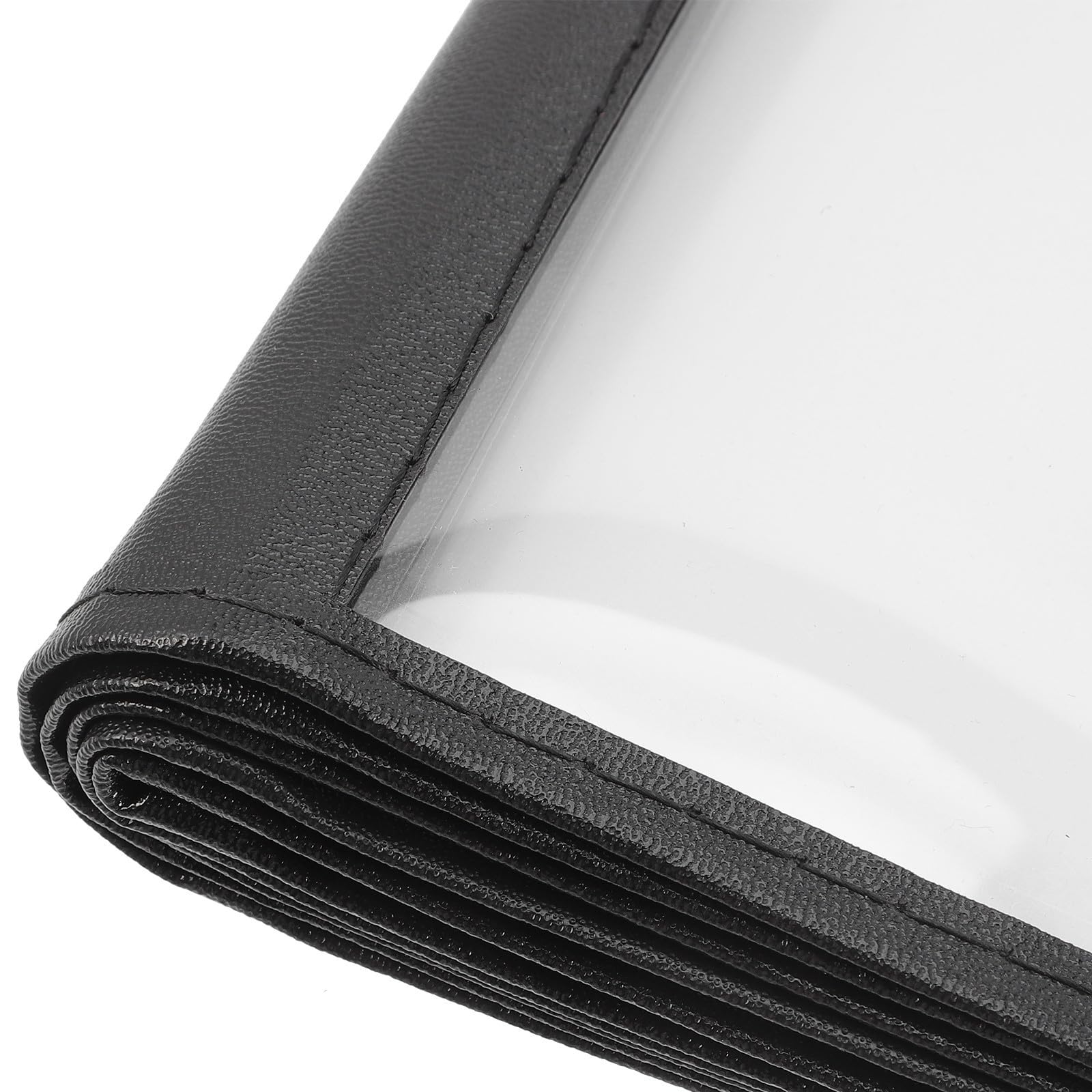 Housoutil Portamenús de Pvc Transparente para Restaurante y Hotel, Resistente al Agua y Aceite, Fácil de Limpiar, Capacidad para 20 Páginas