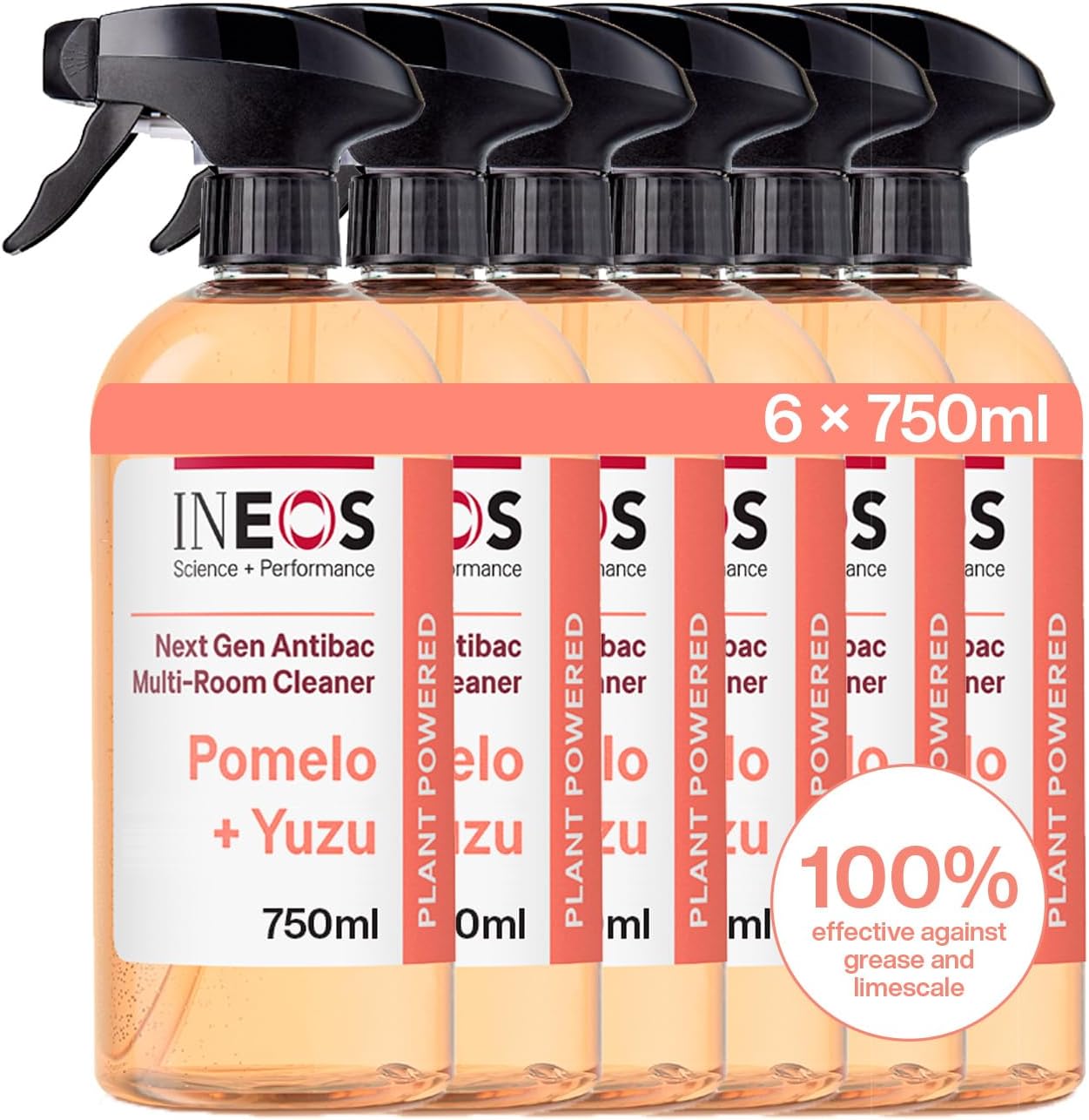 INEOS NextGen Cleaner Antibac Spray, 4.5L (750ml x 6), MultiRoom