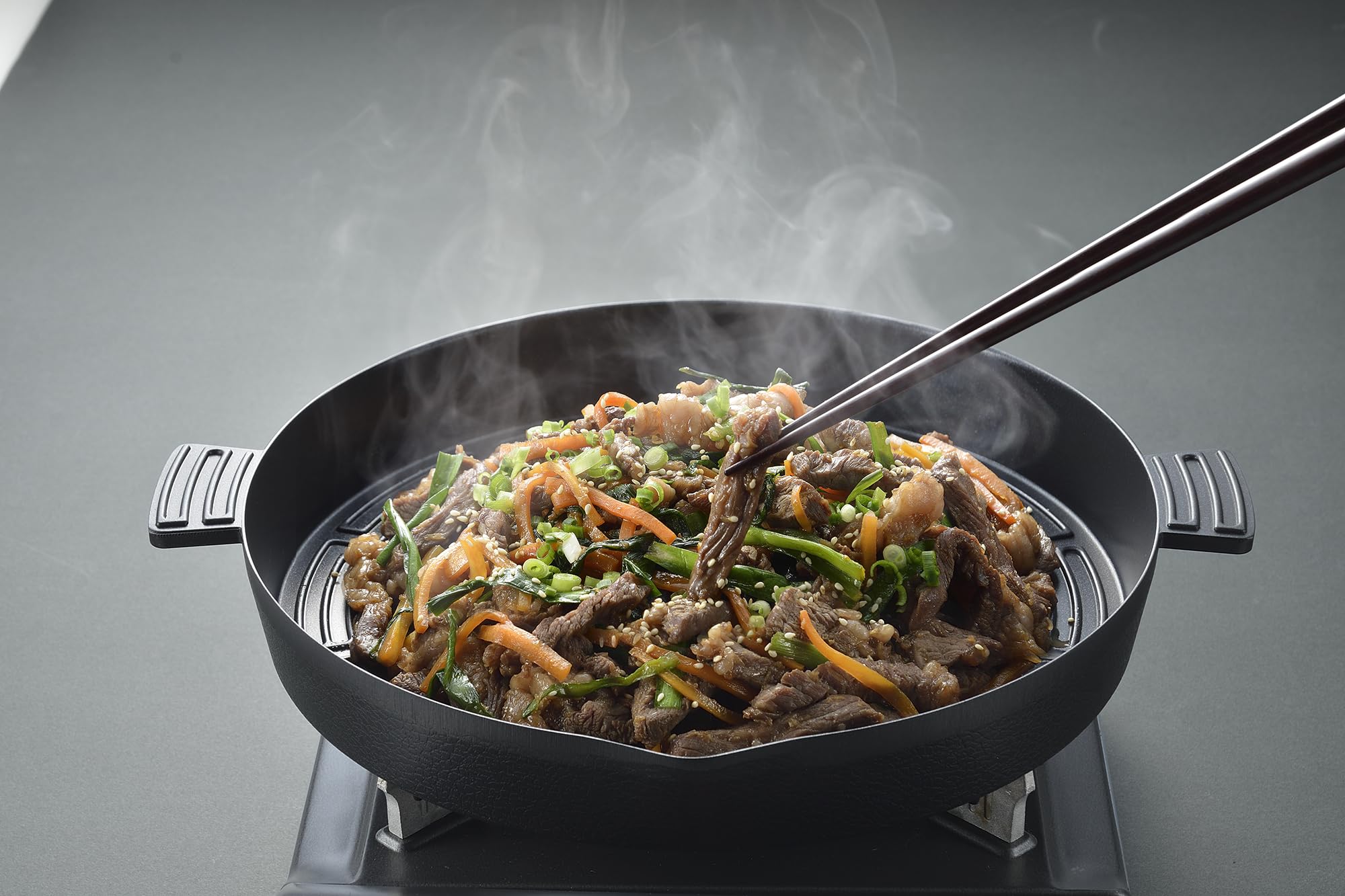 Amazon｜パール金属 鍋 焼肉 プルコギ グリル 28cm ふっ素加工 アルミ