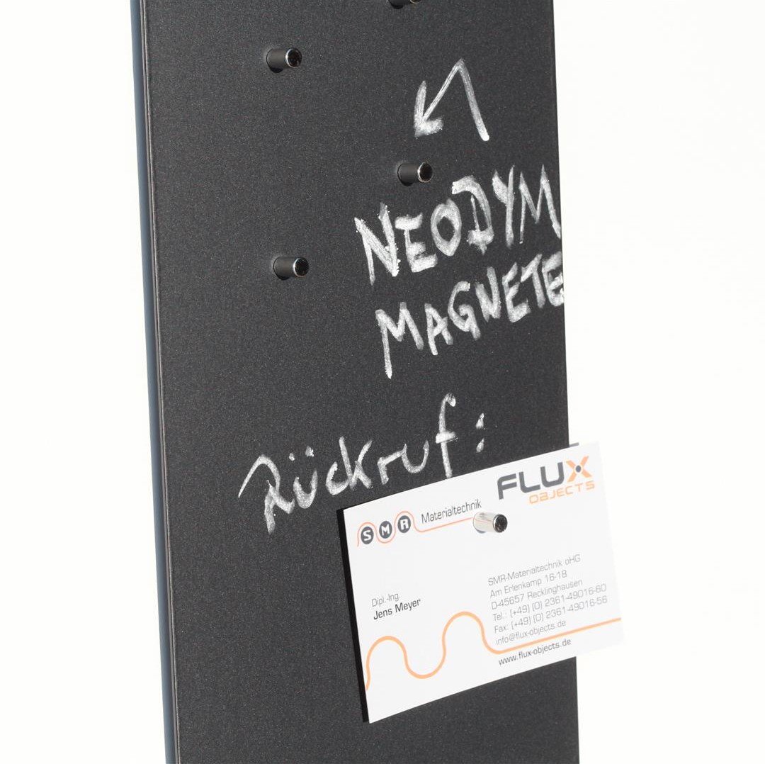 Magnet-Tafelboard, Pinnwand, Memoboard mit Tafelfolie, magnetisch, inkl. Tafelkreide und 12 Stift-Magneten