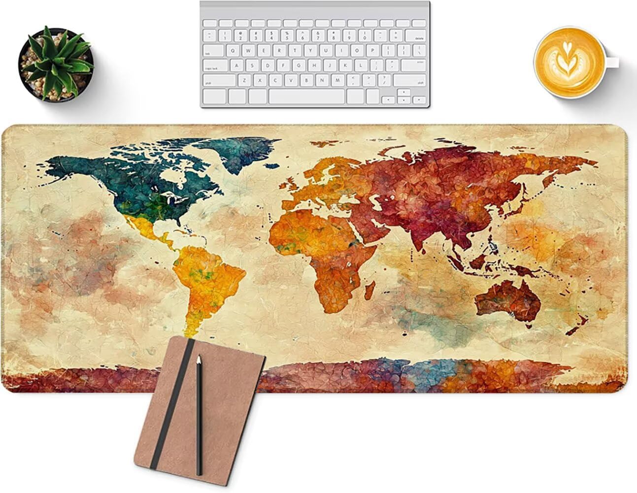 YF-3150 podkładka pod mysz XXL, 1600 x 800 x 3 mm, bardzo duża mapa, podkładka na biurko, antypoślizgowa gumowa podstawa, retro, duża, nadaje się do prania, precyzyjna i szybka gamingowa podkładka pod