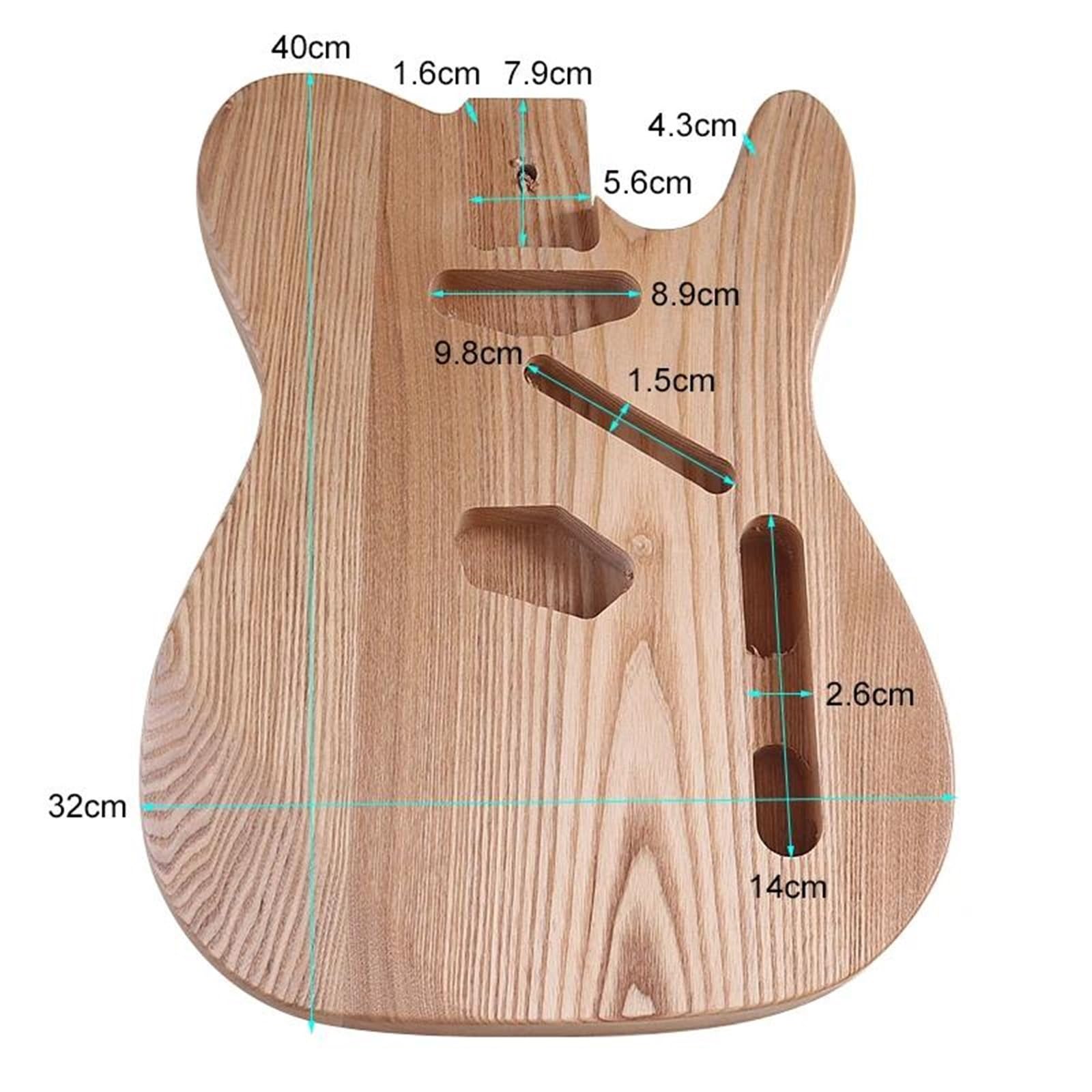 Guitar Body Kit Electric Guitar Body Heavy Wood DIY Accessory Barrel