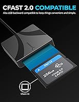 Vista 4 de SABRENT Lector de tarjetas USB tipo C CFast 2.0 [CR-CF20]