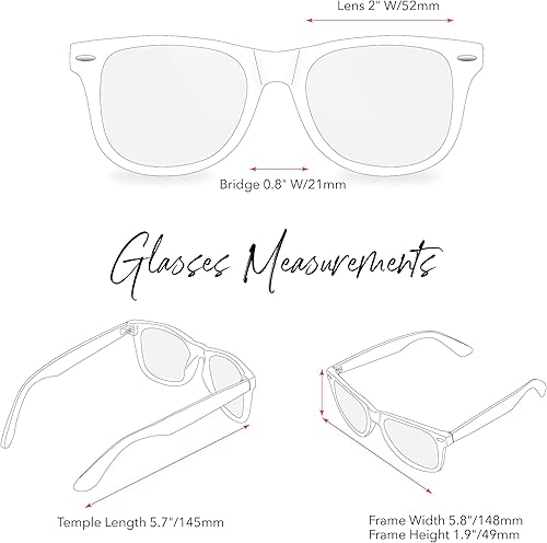 Miniatura 4 de LEICO FASHION Lentes transparentes sin receta retro nerd para hombres y mujeres - Lentes falsos para disfraz de cosplay