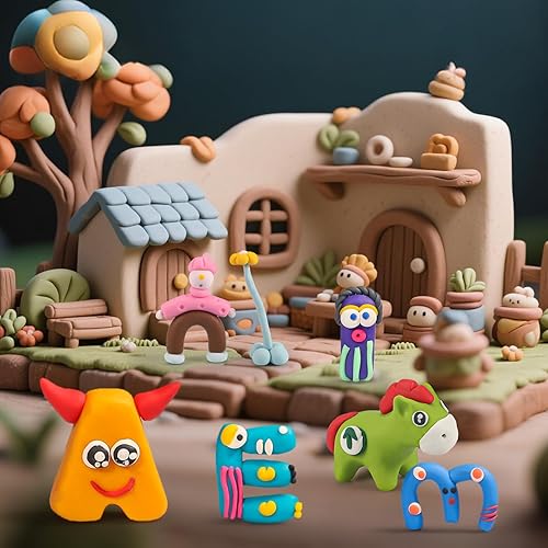 Miniatura 8 de ifergoo Arcilla polimérica, 3.53 oz (3.53 oz), modelo de arcilla horneada para esculpir, bricolaje, creación artística y proyectos escolares, ideal