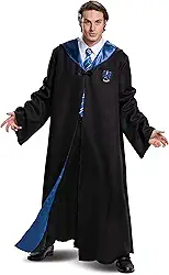 Robe Harry Potter, Robe de luxo do Mundo Mágico de Hogwarts para adultos, acessório de fantasia de fantasia de qualidade de filme