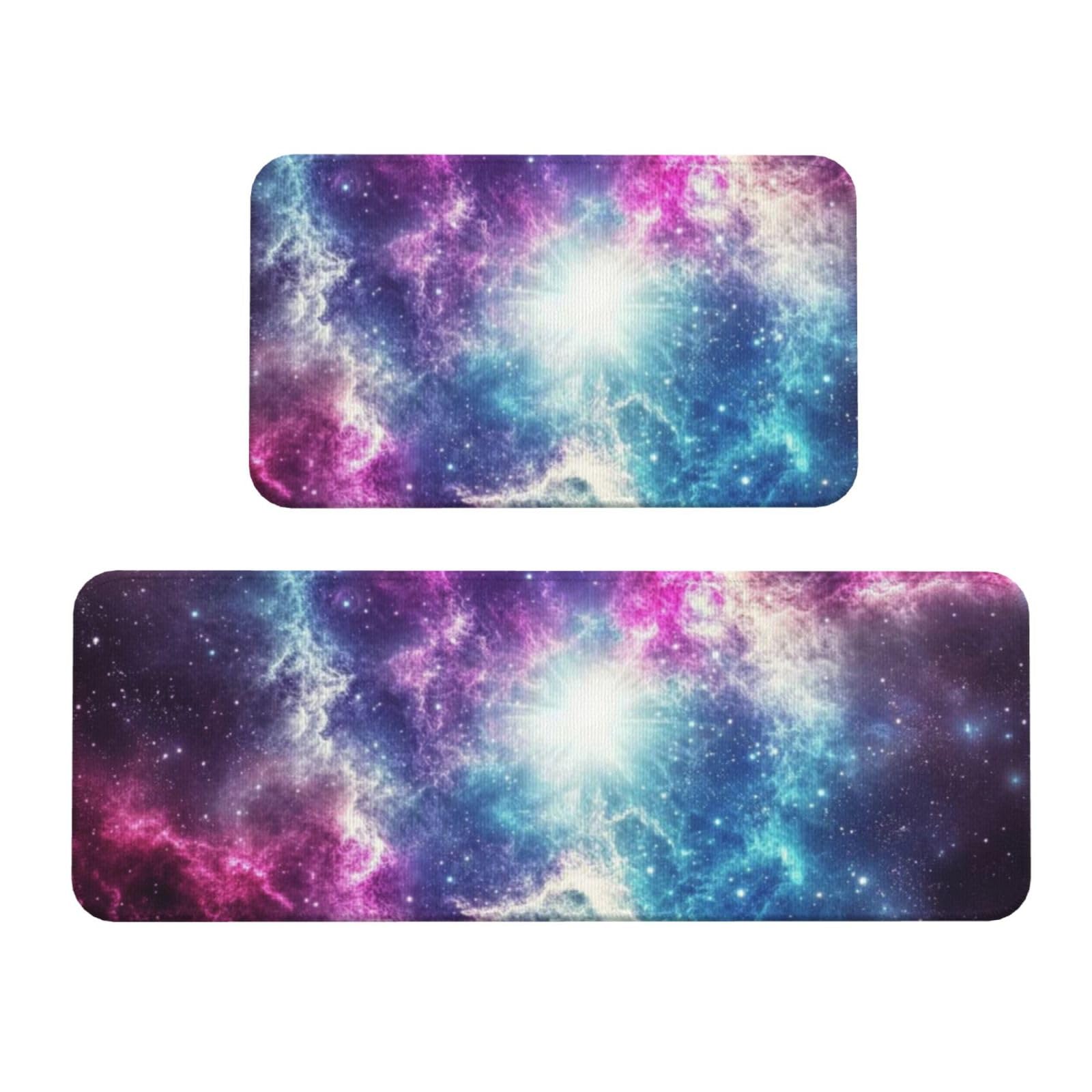 Tapetes de cocina acolchados con diseño de galaxia para un hogar cómodo y moderno