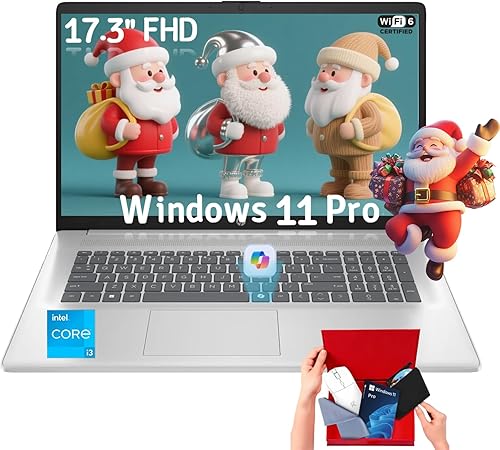 Miniatura 10 de HP Computadora portátil 17, Intel 8-Core i3, pantalla antirreflejo, 16 GB de RAM, SSD de 512 GB, Windows 11 Pro, teclado numérico, Copilot AI,