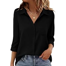 Zeagoo Womens Button Down Shirt Long Sleeve Work Blouse