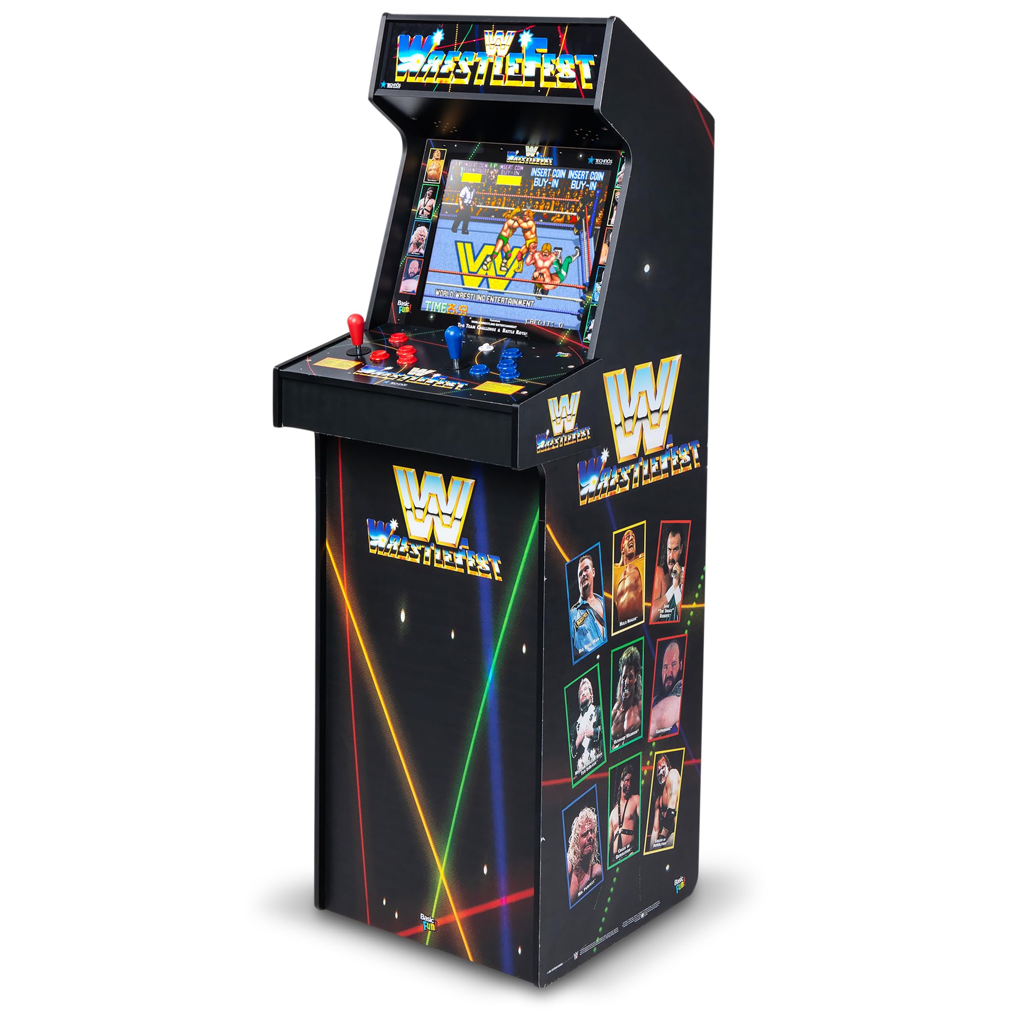Arcade Classics - WWE Ultra Series Game Machine, 5 Games, 17" Liquid Crystal Screen - Indoor Cabinet, Retro, Gaming Console, Basement Decoration, Man Cave