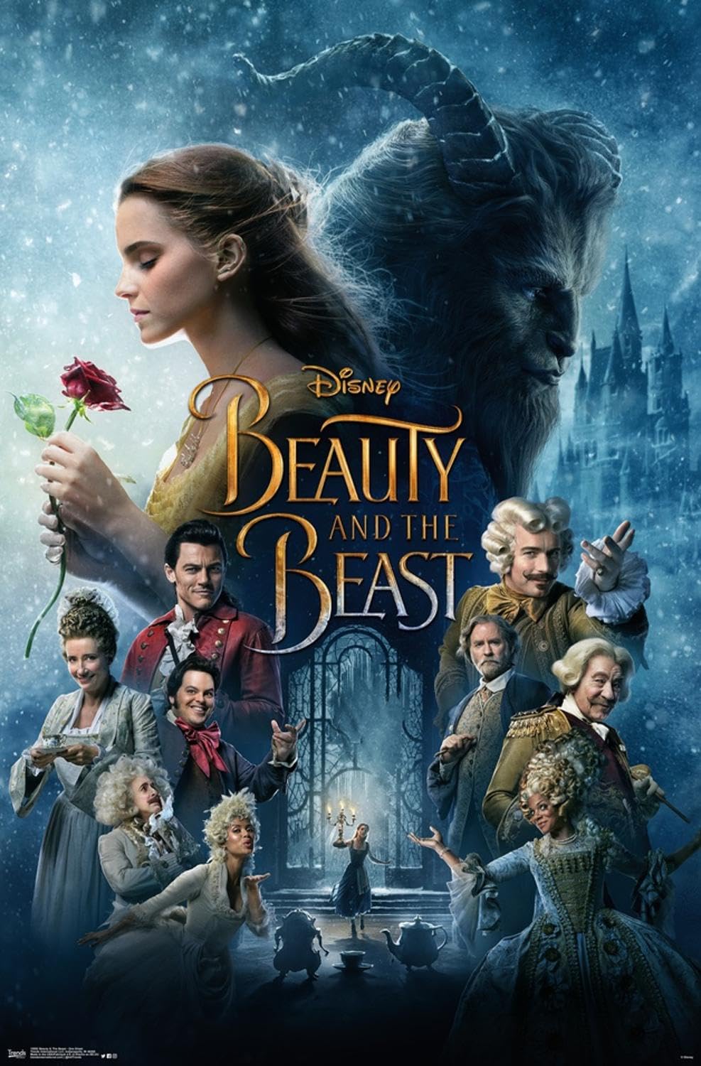 ポスター　ディズニーアニメ　美女と野獣　Ｂ２より大きめ Amazon.co.jp: Trends International ディズニー 美女と野獣 - 1枚の壁