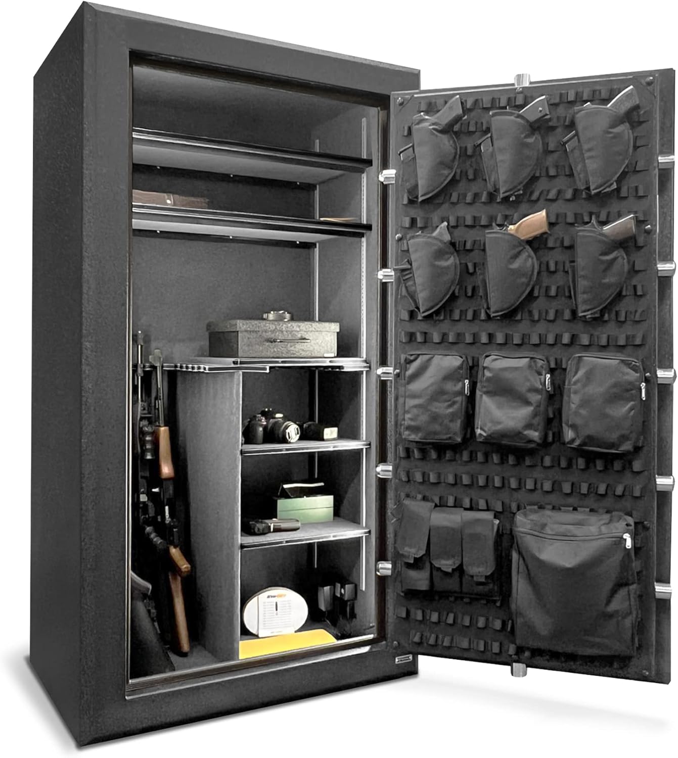 Stealth Premier 36 Gun Safe PR36 UL RSC Burglary Rated, 90 Minute Fire Protection, 32 Gun Capacity UL Listed Lock, CA DOJ Approved, Shelves & Customizable Door Panel Organizer