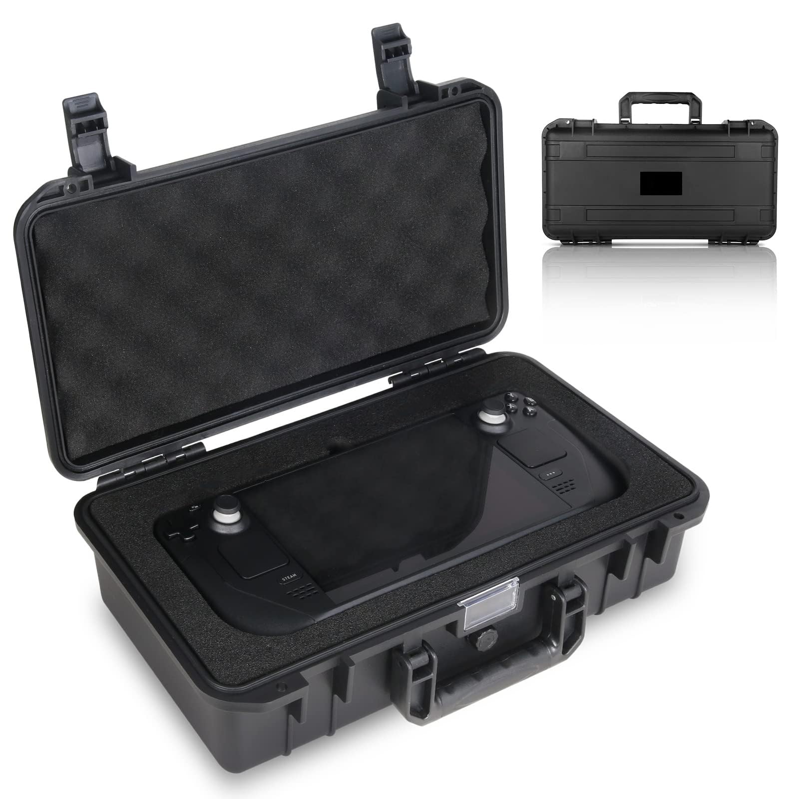 Custodia Trasporto Rigida Borsa Copertura Impermeabile per Steam Deck OLED/LCD Console da gioco portatile,Grande Capacità Borsa Portaoggetti per Steam Deck Handheld Dock,Accessori