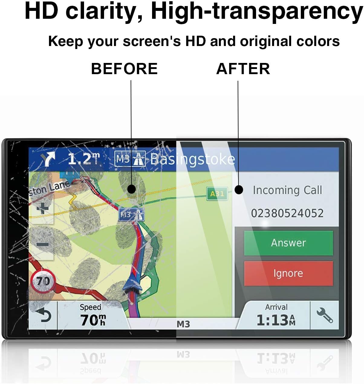 yee pin drivesmart 65 screen protector traffic gps navigator 6 95 display glass screen protector for drivesmart 65 6 95 inch touch screen protector