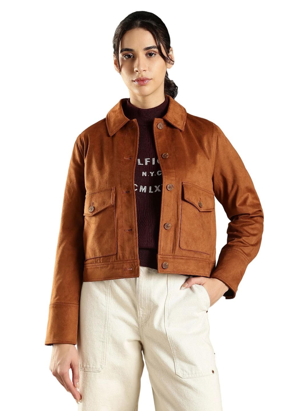 tommy hilfiger Regular fit polyester spread collar jacket-picture-31