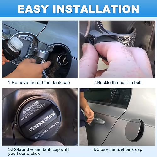 Miniatura 5 de Tapa de depósito de combustible 310103L600 compatible con Hyundai Accent, Azera, Elantra GT, Entourage, Genesis Coupe, Santa Fe, Elantra, Equus,