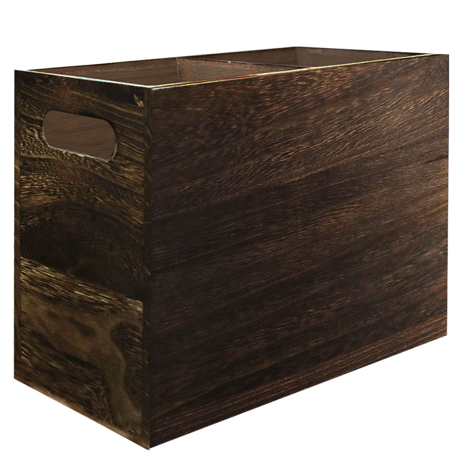 Organizador De Cubiertos De Madera Con 3 Compartimentos Y Bandeja Extraíble - Ideal Para Cocina Y Comedor