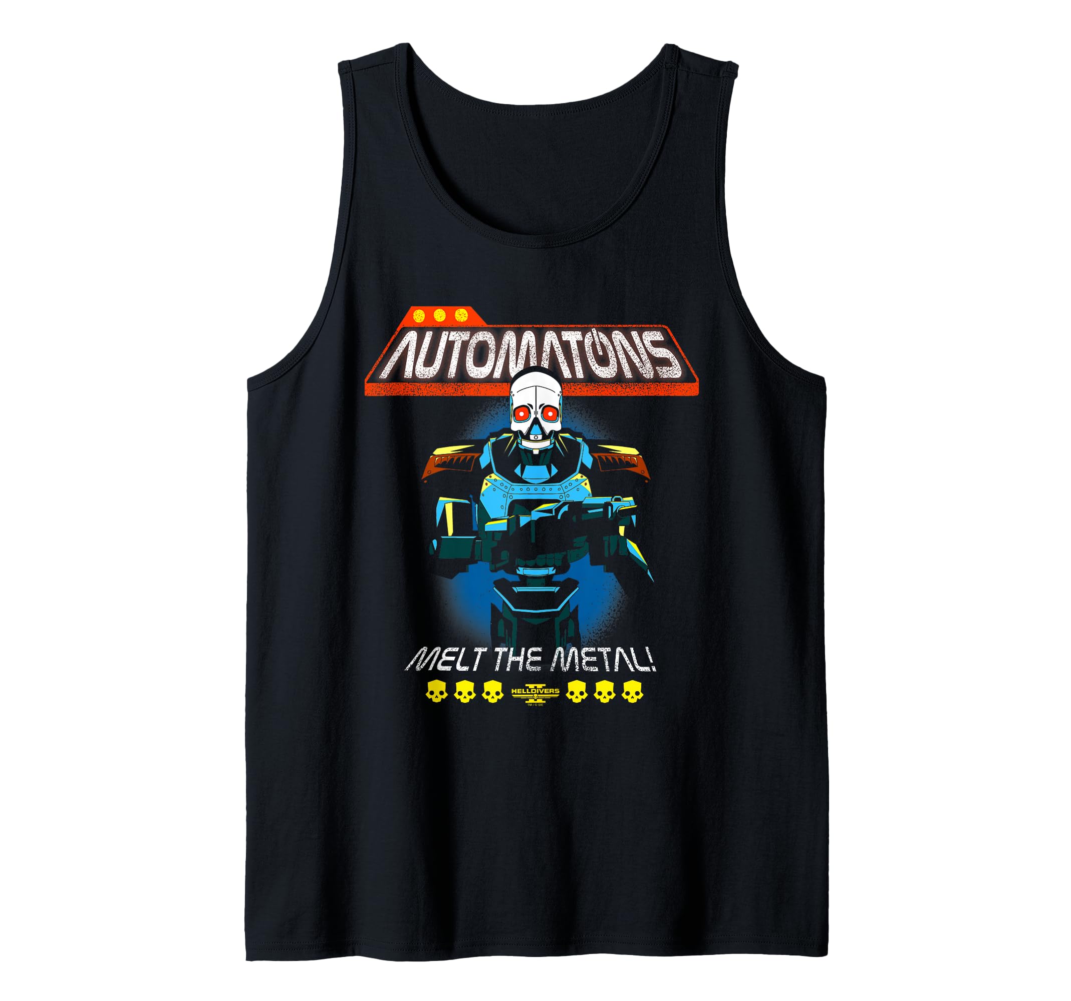 Helldivers 2 Sony PlayStation Video Game Automaton Trooper Tank Top