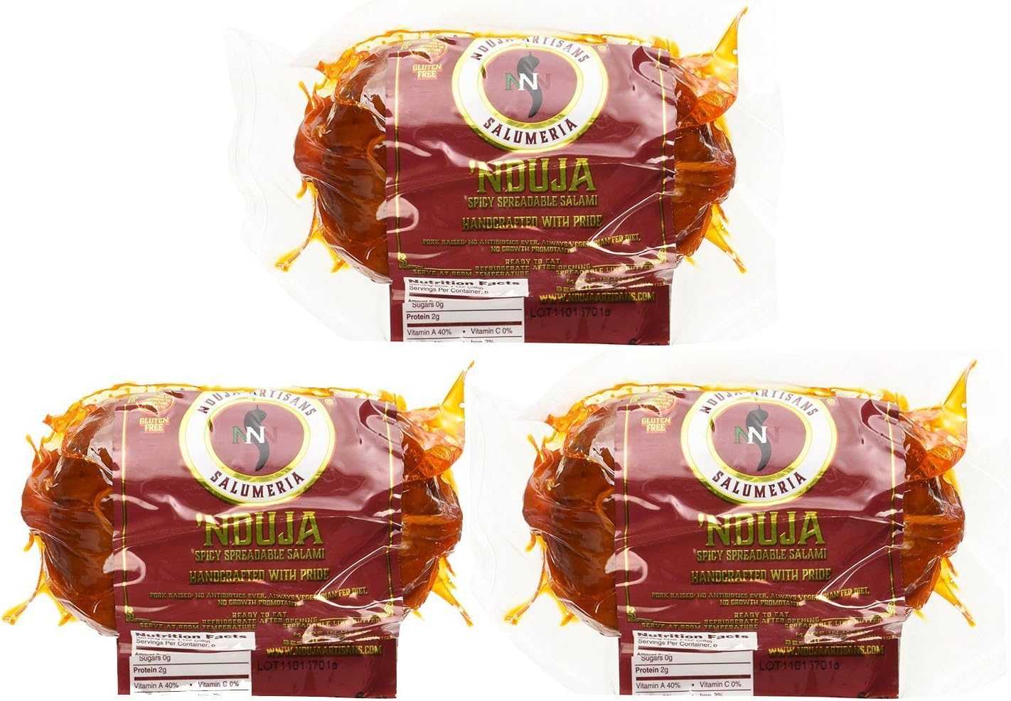 - NDUJA ARTISANS Spreadable Salami Spicy , 6 OZ (Pack - 3)