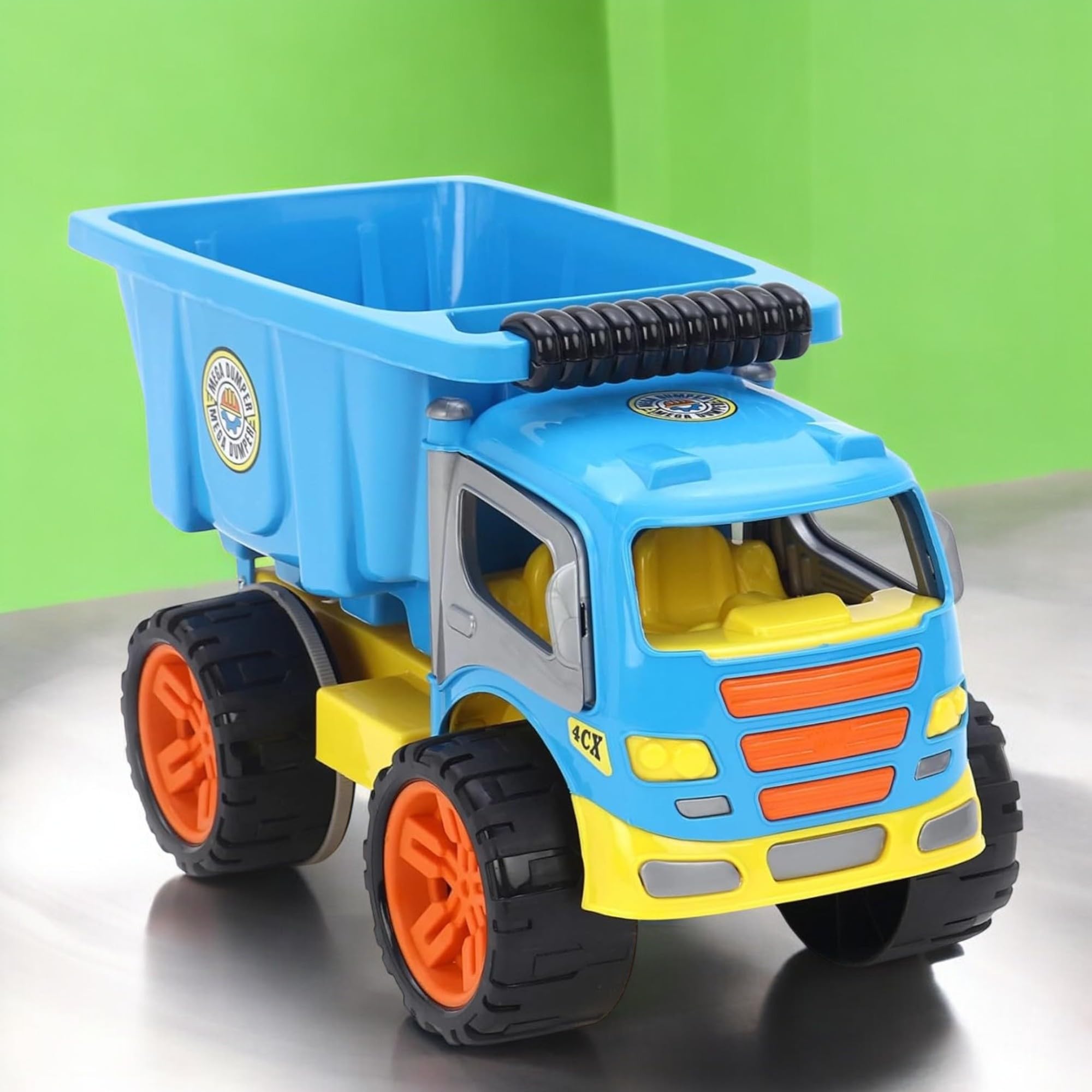 Friction Jumbo Dumper Truck Toy With Openable Doors & Dump for Toddlers | Big Size Vehicle Toy for Kids | Multicolor
