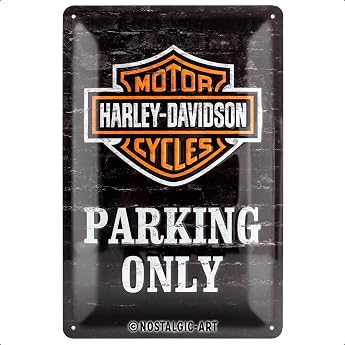 Nostalgic Art Tin Sign 20 x 30 cm - Harley Davidson Parking Only