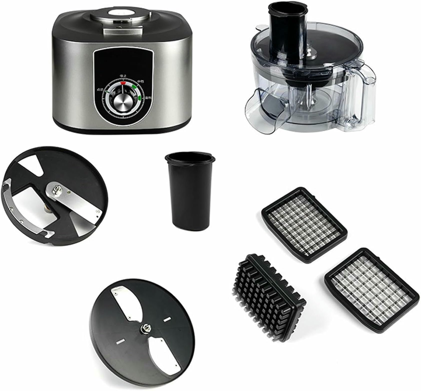 Machine Électrique 2 en 1 pour Couper Les Légumes en Cubes Professionnels, Coupe-Pommes De Terre Frites, Grand Robot Culinaire, Coupe-Fruits