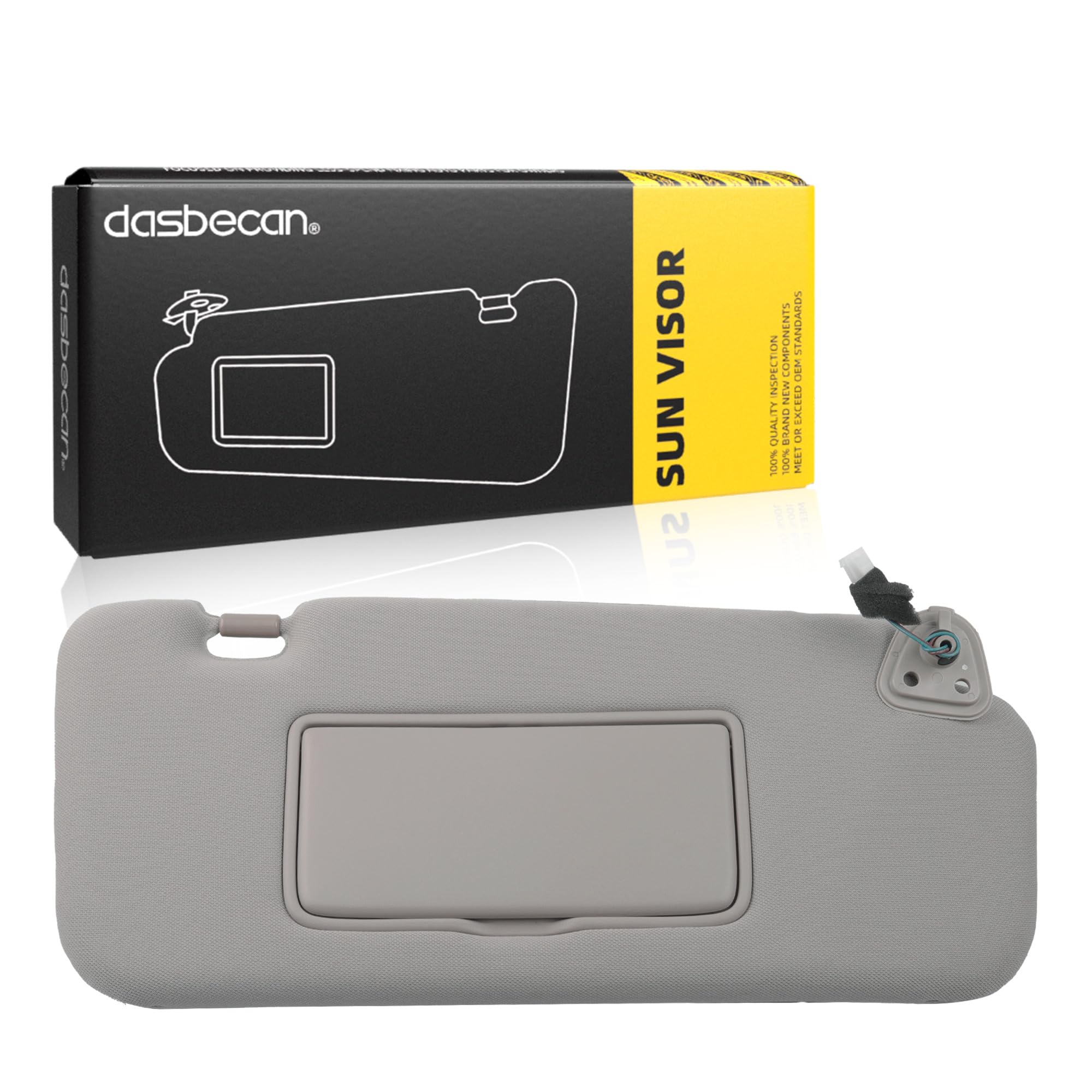 Amazon.com: Dasbecan Right Passenger Side Sun Visor with Light