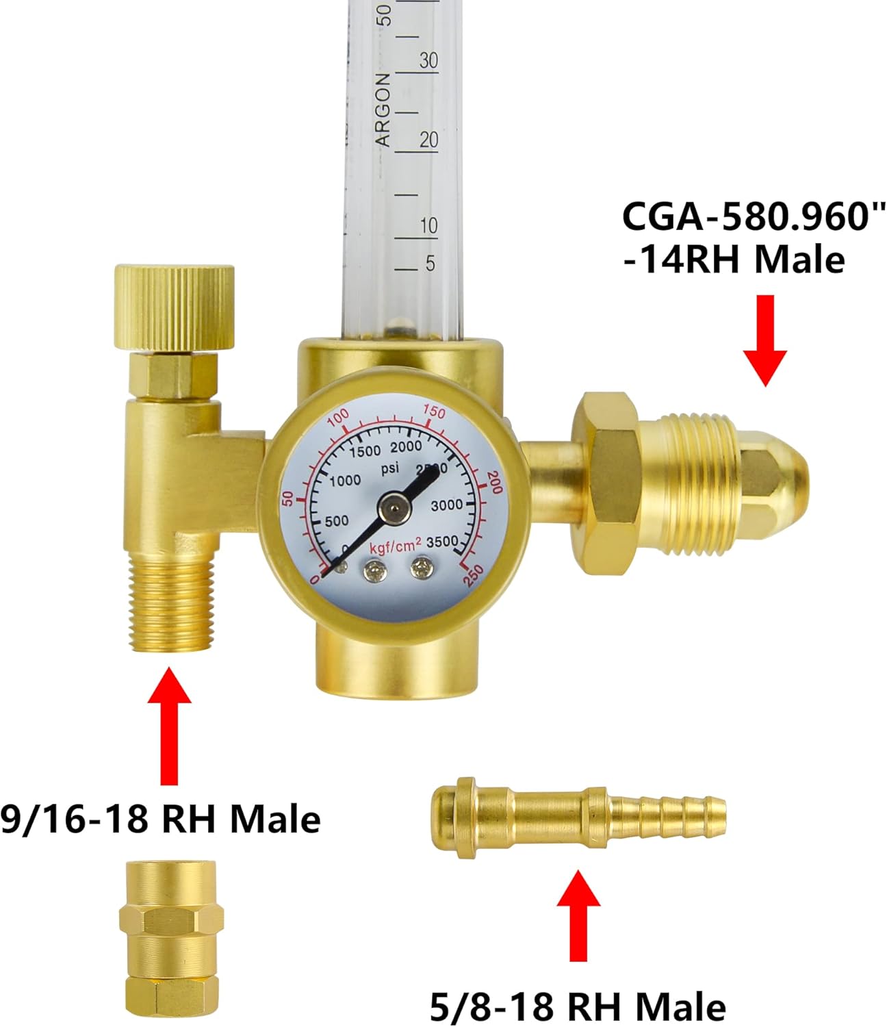 Zistel CO2 Argon Regulator with Gas Hose TIG Welder - 