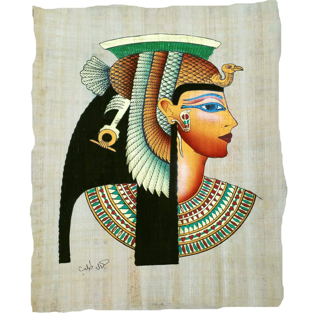 Papyrus Cléopâtre fait main pour décoration égyptienne unique