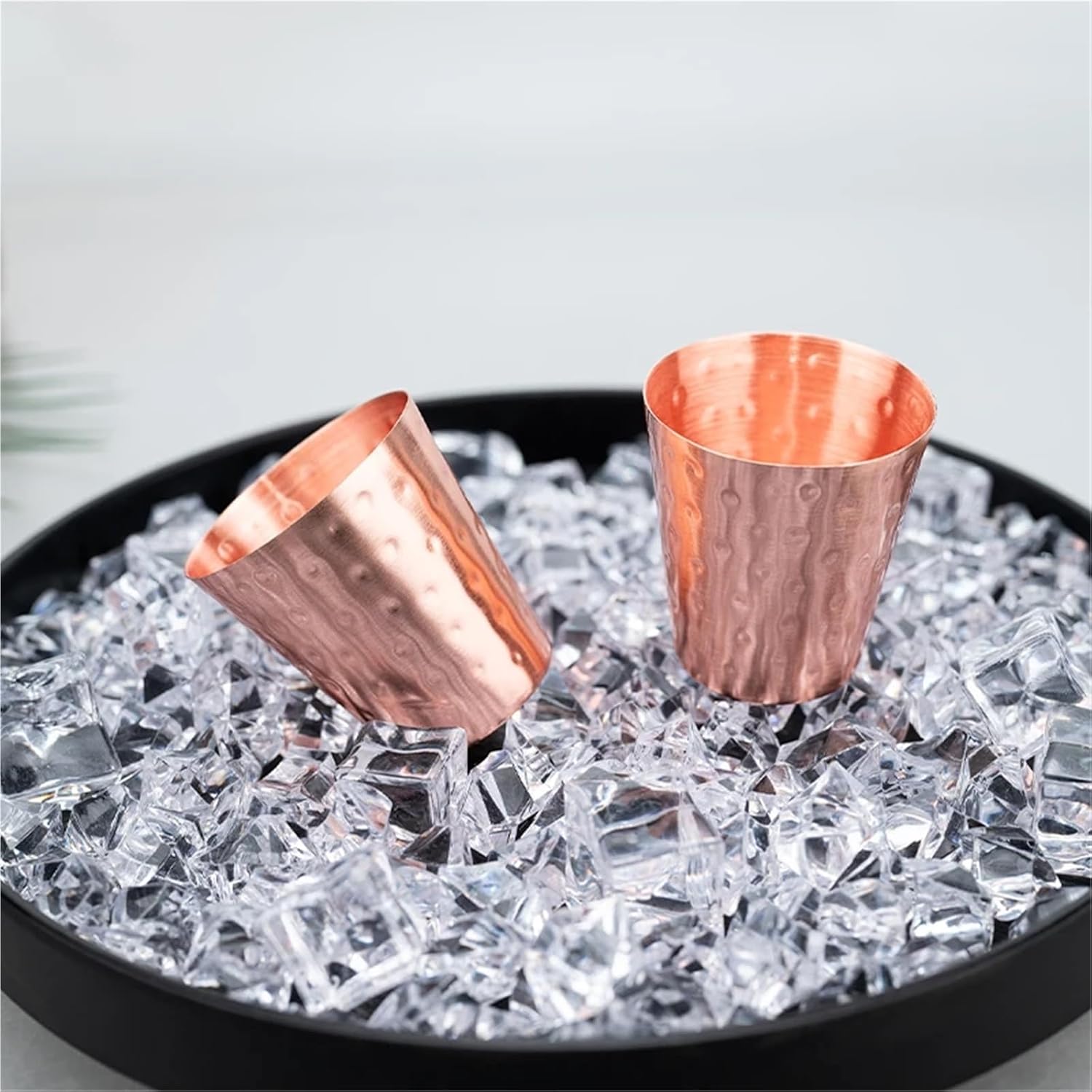New Copper Cups Moscow Mule PURE Copper Mugs-Shaped 2oz Cocktail Cups Beer Milk Mug Drinkware、Outdoor, home, tools(Large)