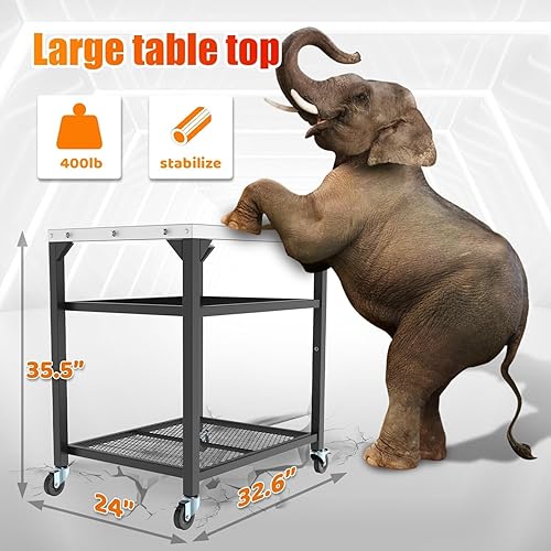 Miniatura 3 de Mesa de horno de pizza para Ooni, Ninja, Woodfire, Blackstone, Bighorn, Cuisinart, mesa de parrilla al aire libre para accesorios de horno de pizza