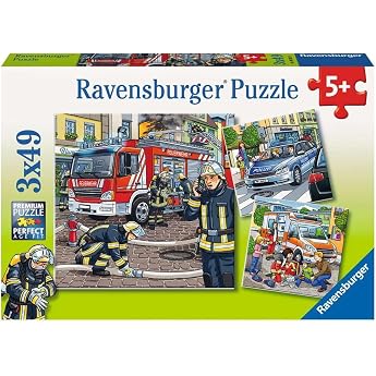 Ravensburger Puzzle Helper in Need - 3 x 49 Pieces Puzzle from 5 Years