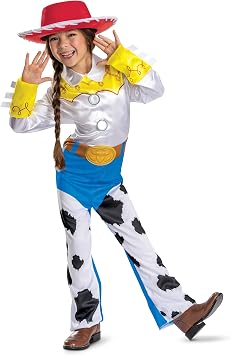 Disney Toy Story Jessie Costume, Official Girls Halloween Dress Up Outfit, Size 4-6x