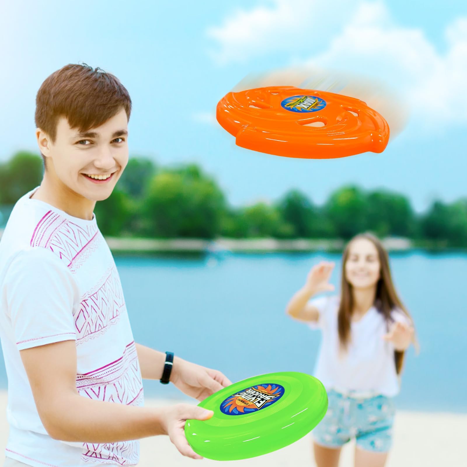 NHQZ 2 Stück Bumerang Für Kinder - Leuchtender Wurfspiel Für Draußen