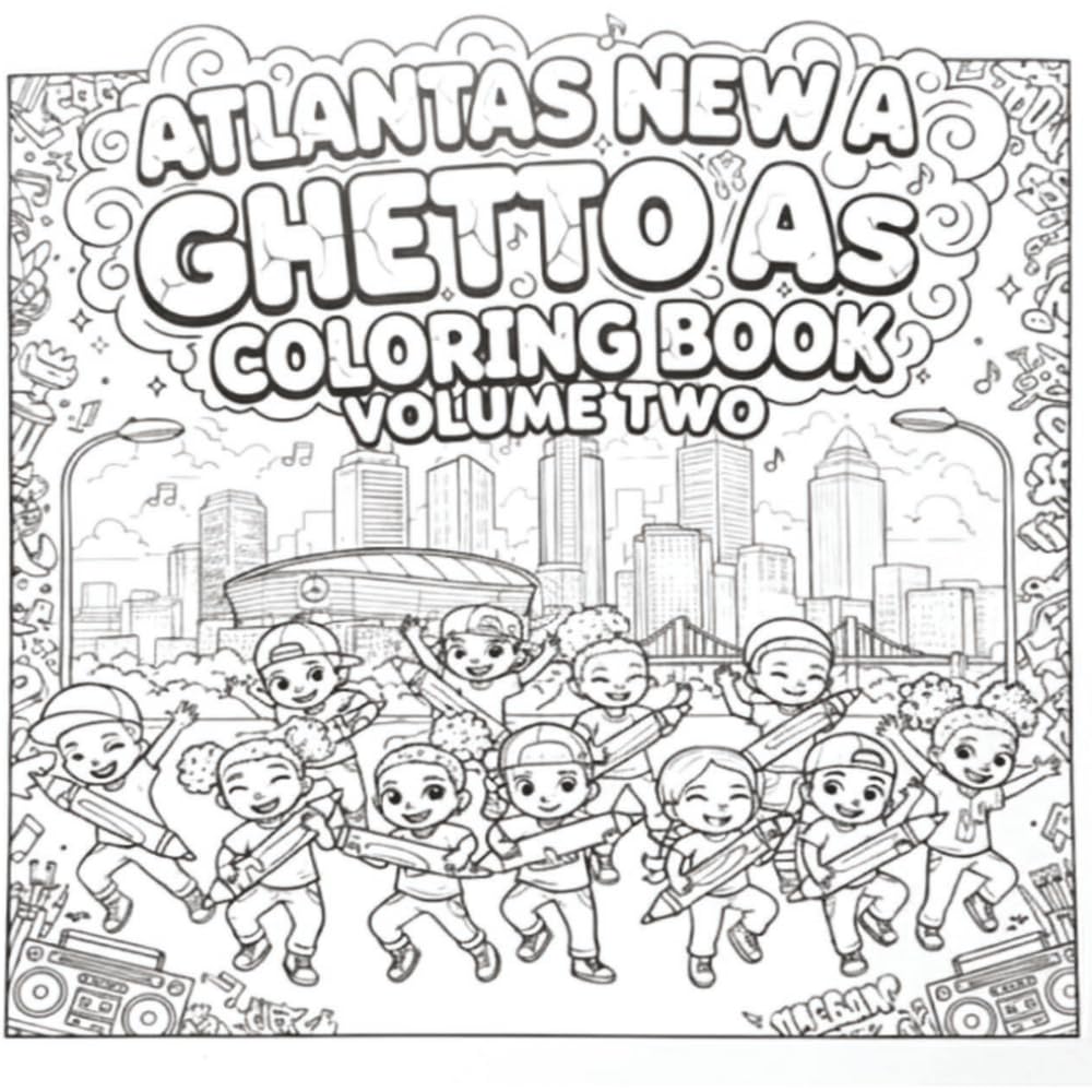 GHETTO A’s coloring book: GHETTO A GOD HAS EVERYTHING THOROUGHLY THOUGHT OUT AMEN (VOL-2)