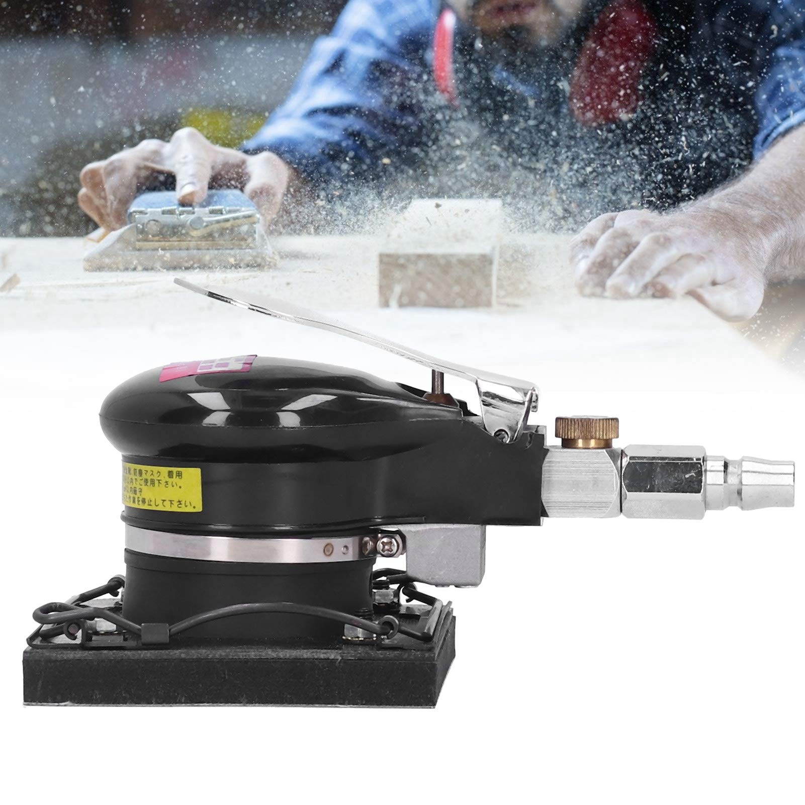 Levigatrice pneumatica Macchina per Carta vetrata a Secco Lavorazione del Legno Macchina per lucidatura ad Aria, Levigatrice ad Aria 10000 Giri/min