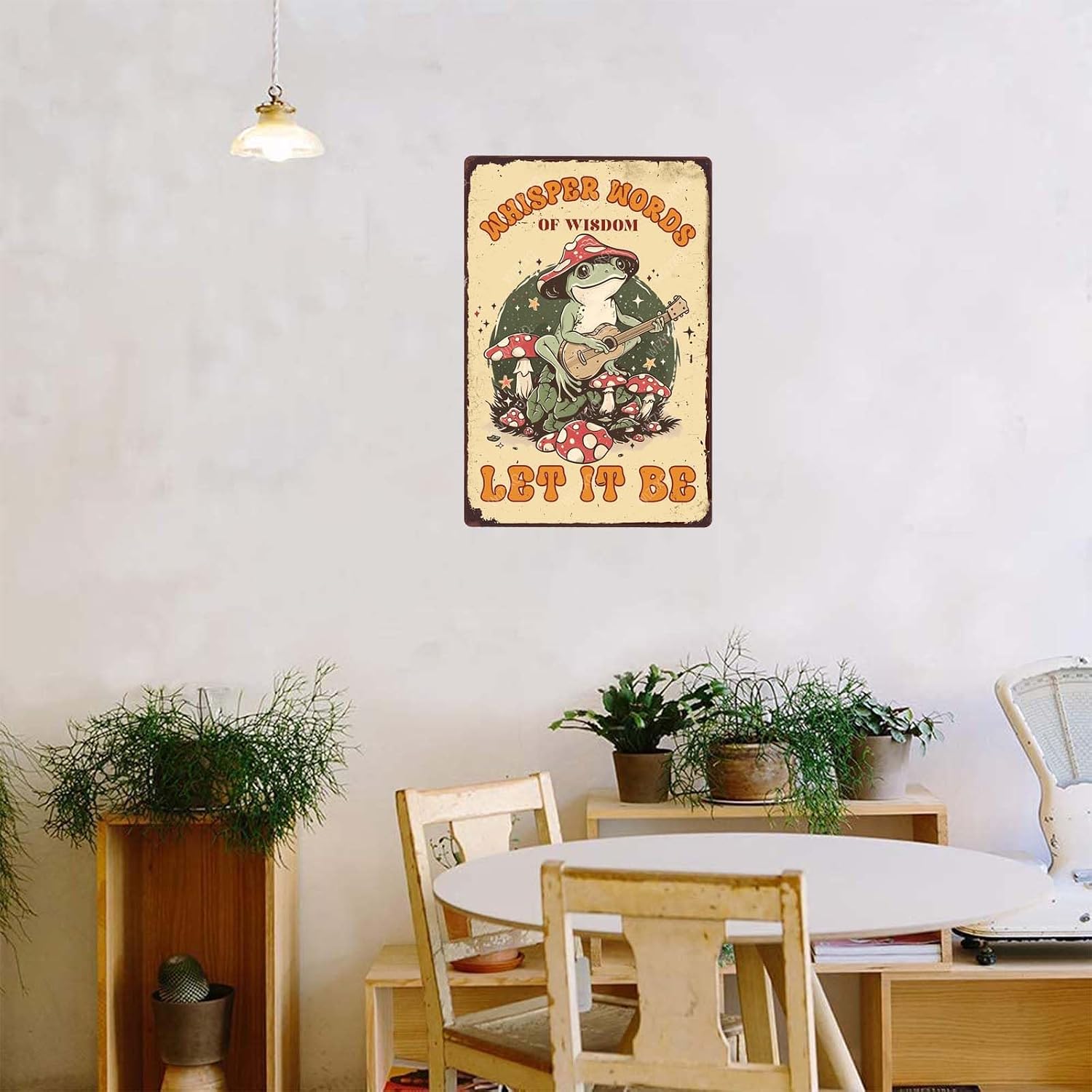 Funny Metal Signs Whisper Words Of Wisdom Let It Be Vintage Tin Sign Retro Wall Decor for Home Office Farmhouse Yard Garden Shop Cafe 8×12 Inches image 5