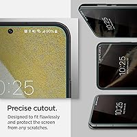 Vista 7 de Spigen Tempered Glass Screen Protector [Glas.tR EZ Fit] designed for Galaxy S22 [Case Friendly] - 2 Pack