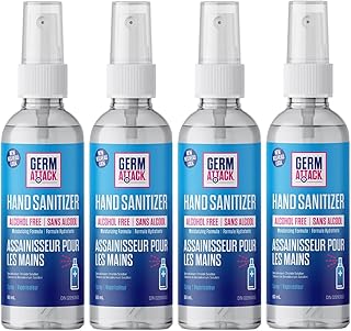 X3 Clean Germ Attack Hand Sanitizer Spray – Alcohol Free and Fragrance Free – Moisturizing Formula – Travel Size 60ml (Pac...