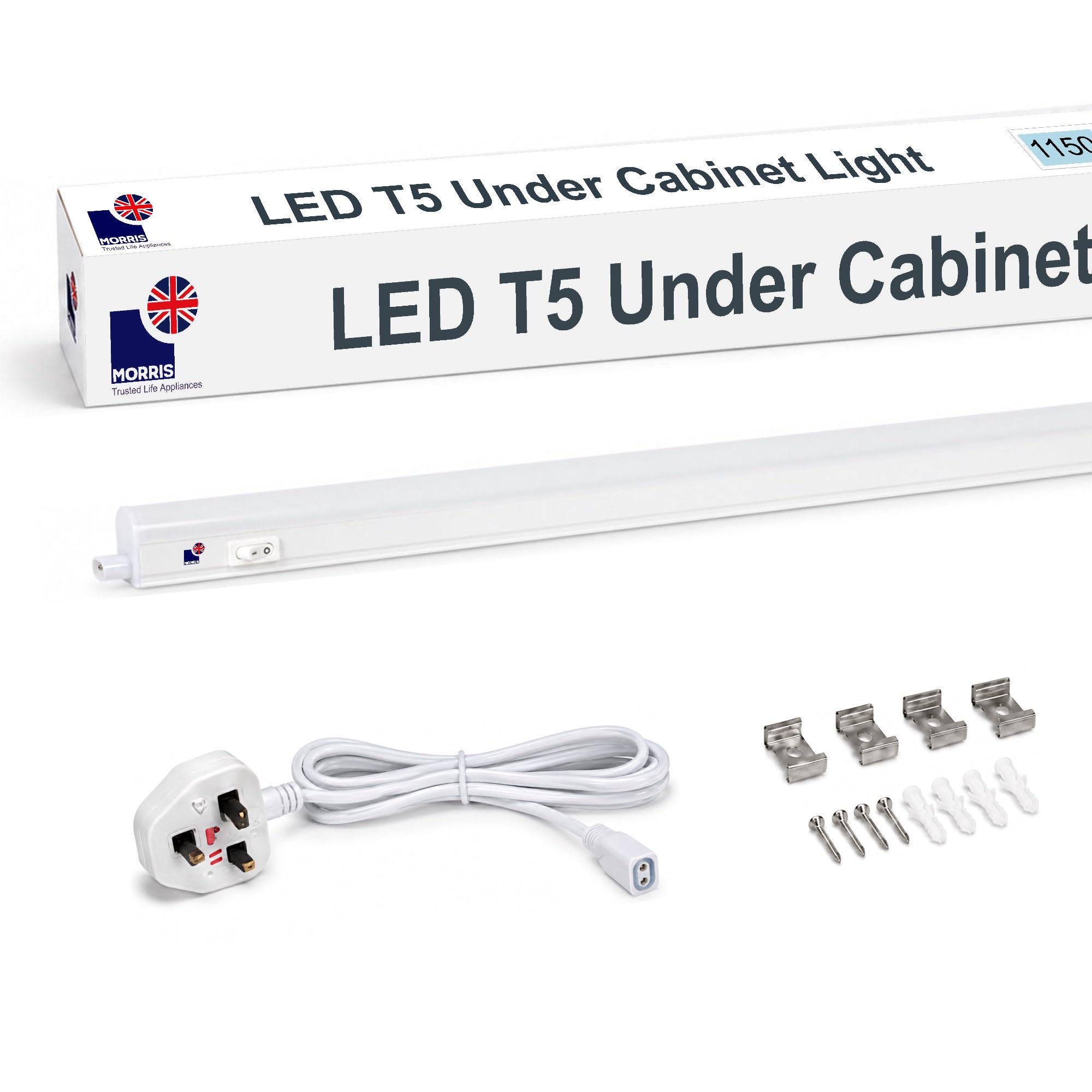 Morris LED Under Cabinet Kitchen Lighting Linkable - 6500K, 1150mm